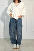 Luna™ | Vaqueros Wide Leg brillantes