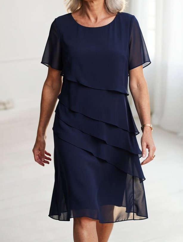 Elena – Elegante vestido vaporoso con volantes