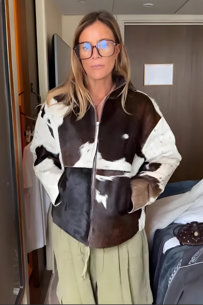 Raquel™ | Chaqueta estampada con estilo y cremallera