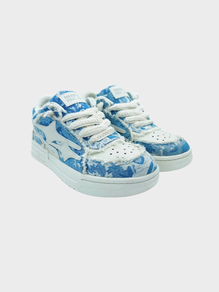 Light blue sneakers