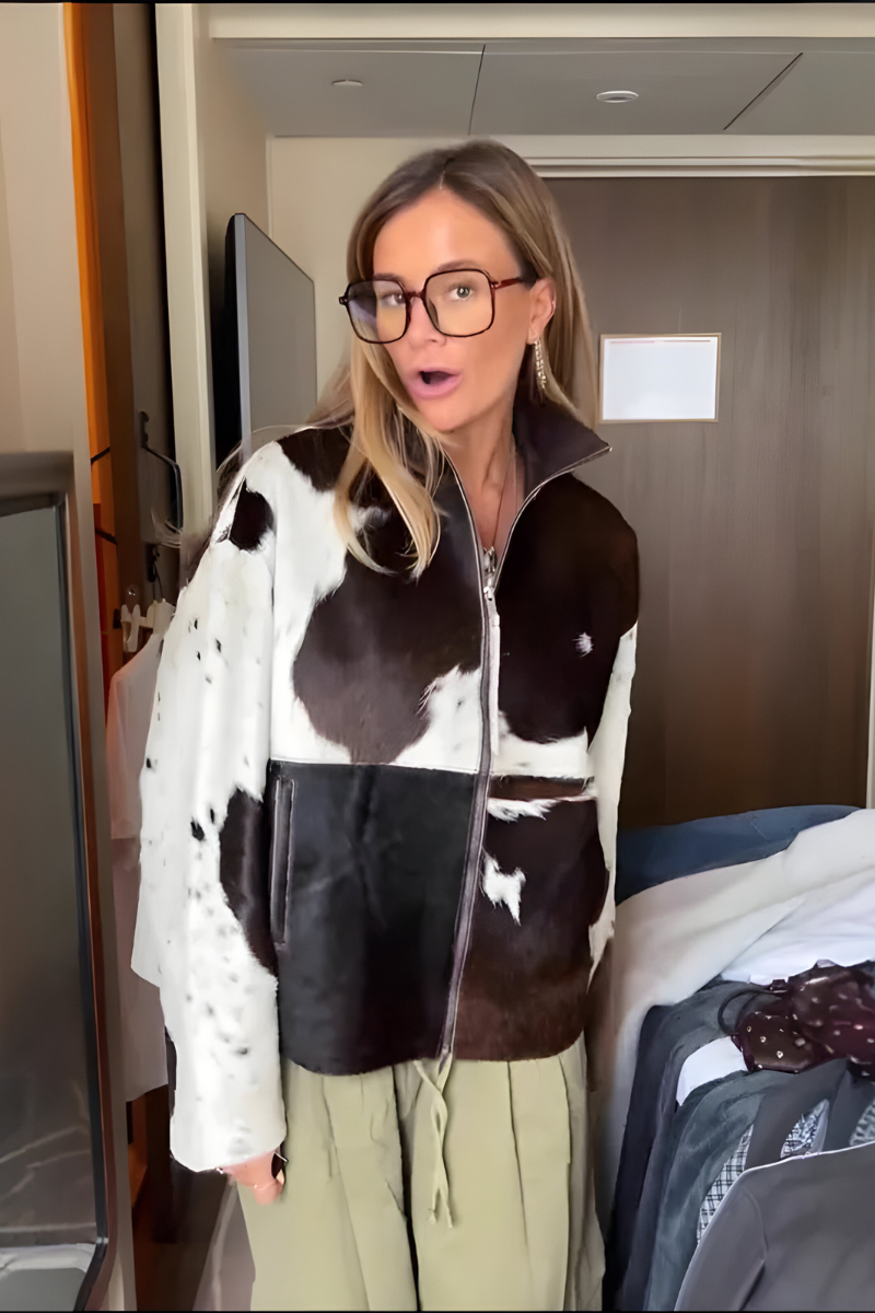 Raquel™ | Chaqueta estampada con estilo y cremallera