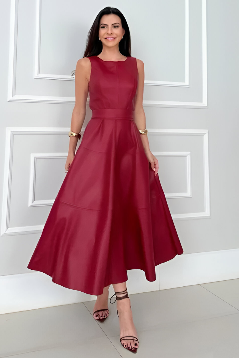 Laila™ | Vestido moderno y elegante con efecto cuero