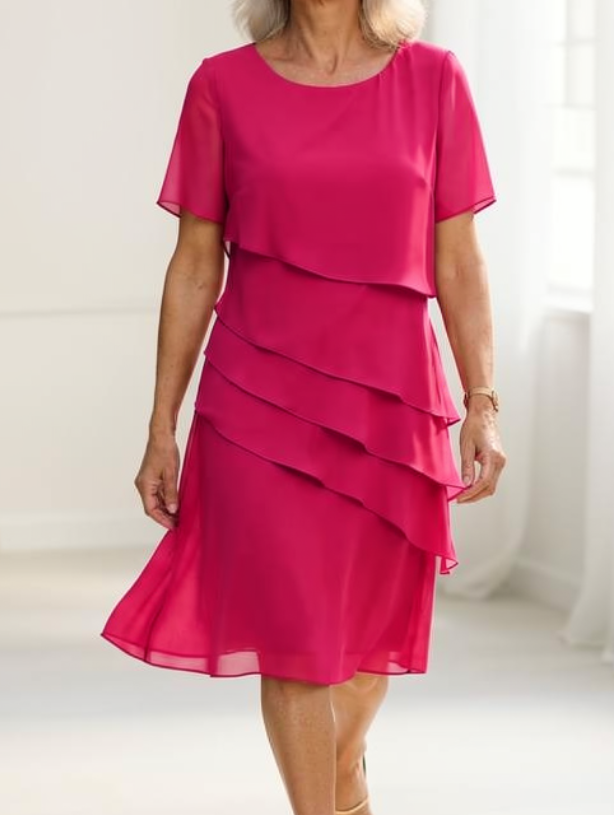 Elena – Elegante vestido vaporoso con volantes