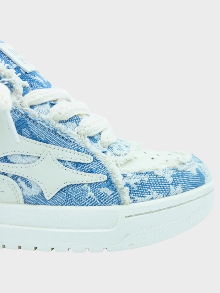 Light blue sneakers