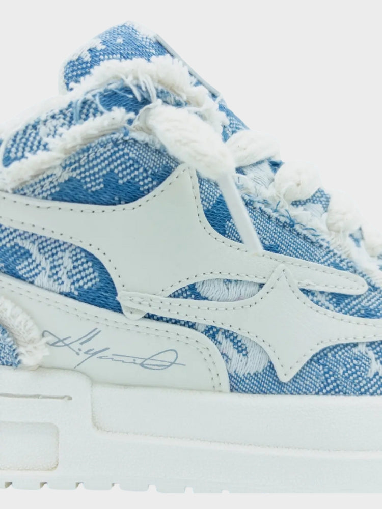 Light blue sneakers