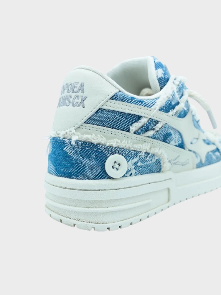 Light blue sneakers