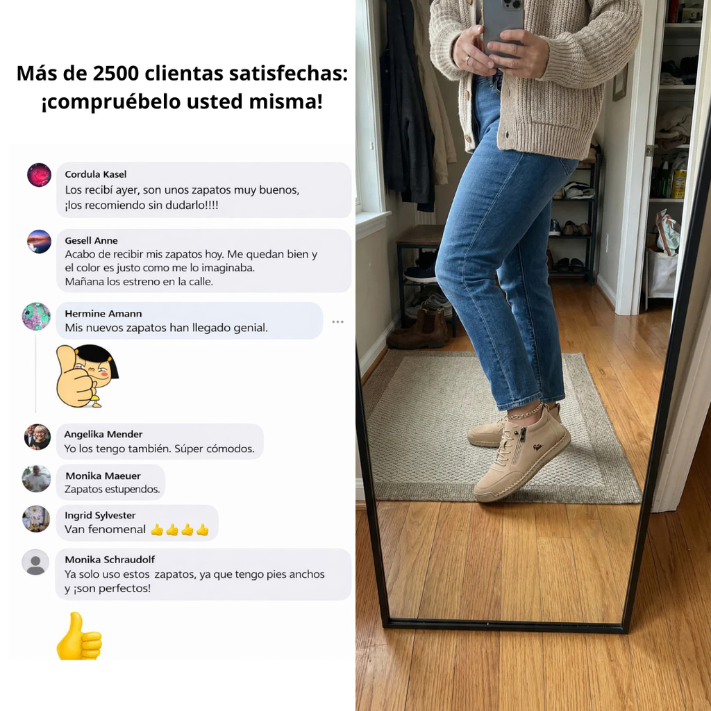 Jess™ – Zapatillas ortopédicas cómodas + cremallera