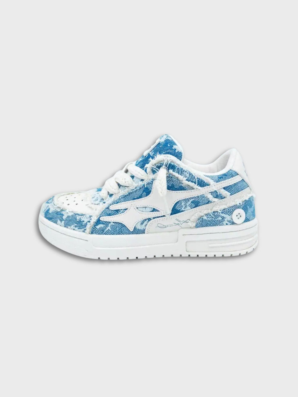 Light blue sneakers