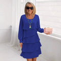 Rosana – Elegante vestido vaporoso con volantes