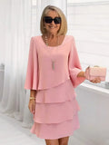 Samara – Elegante vestido vaporoso con volantes