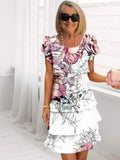 Anais – Elegante vestido vaporoso con volantes