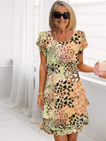 Yara – Elegante vestido vaporoso con volantes