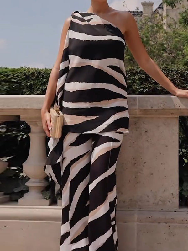 Teresa | Top de tirantes estampado de cebra